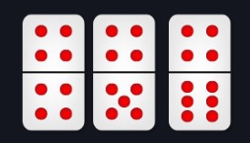 Urutan 3 kartu domino