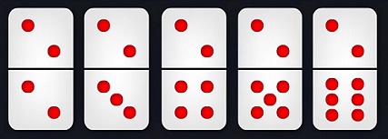 Kombinasi kartu domino dua titik