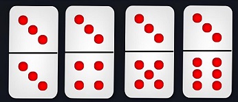 Kombinasi kartu domino tiga titik