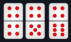 Kombinasi kartu domino empat titik