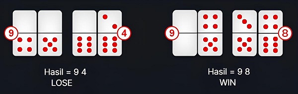 Perhitungan Nilai Kartu Domino